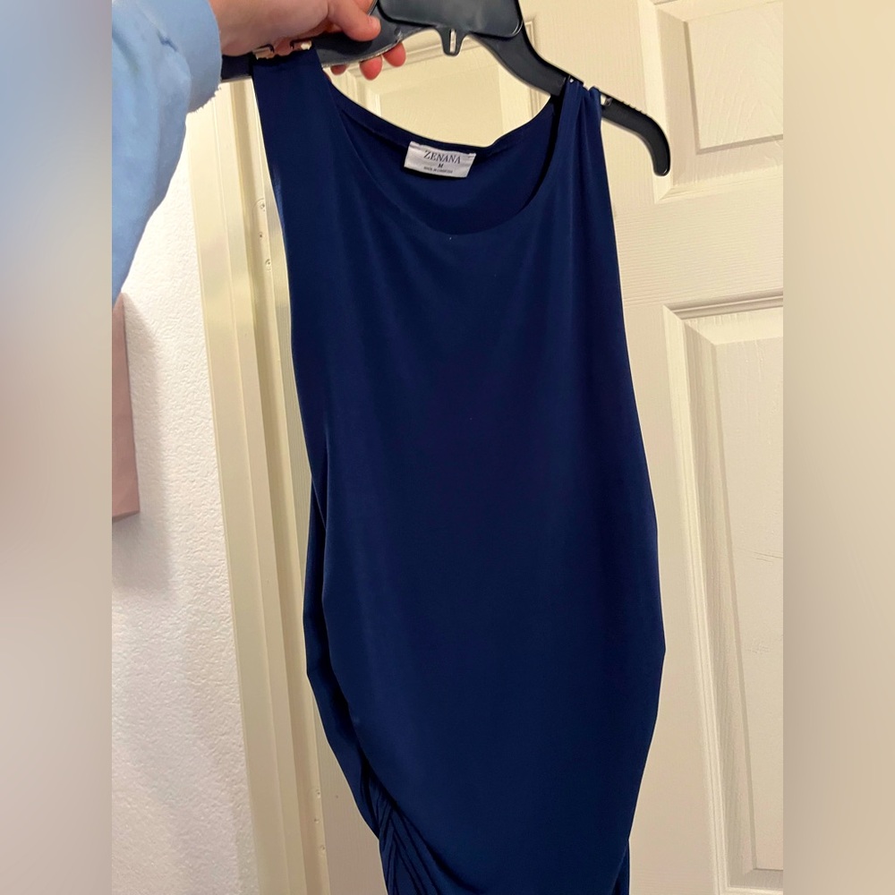 Navy Blue Sleeveless Top